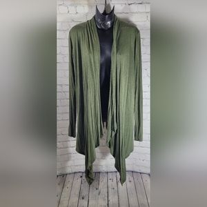 #49 TBH to be honest, Olive green light weight cardigan size small